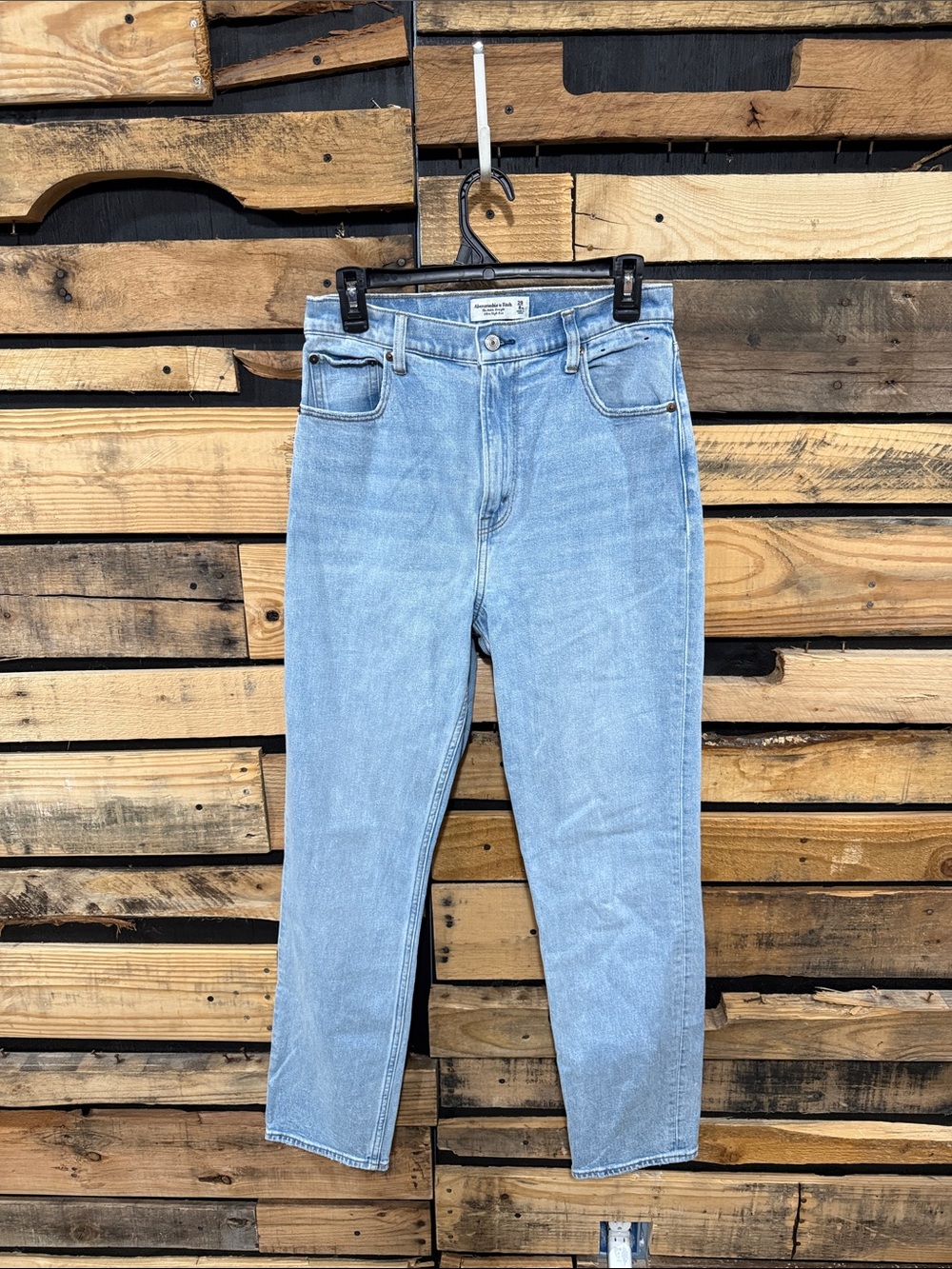 Abercrombie & Fitch Curve Love The Ankle Straight Ultra High Rise Jeans 29 XLong